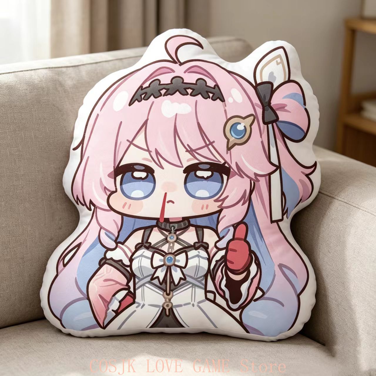 Home Decor Xmas - Coussin en peluche Anime Denia Wuthering