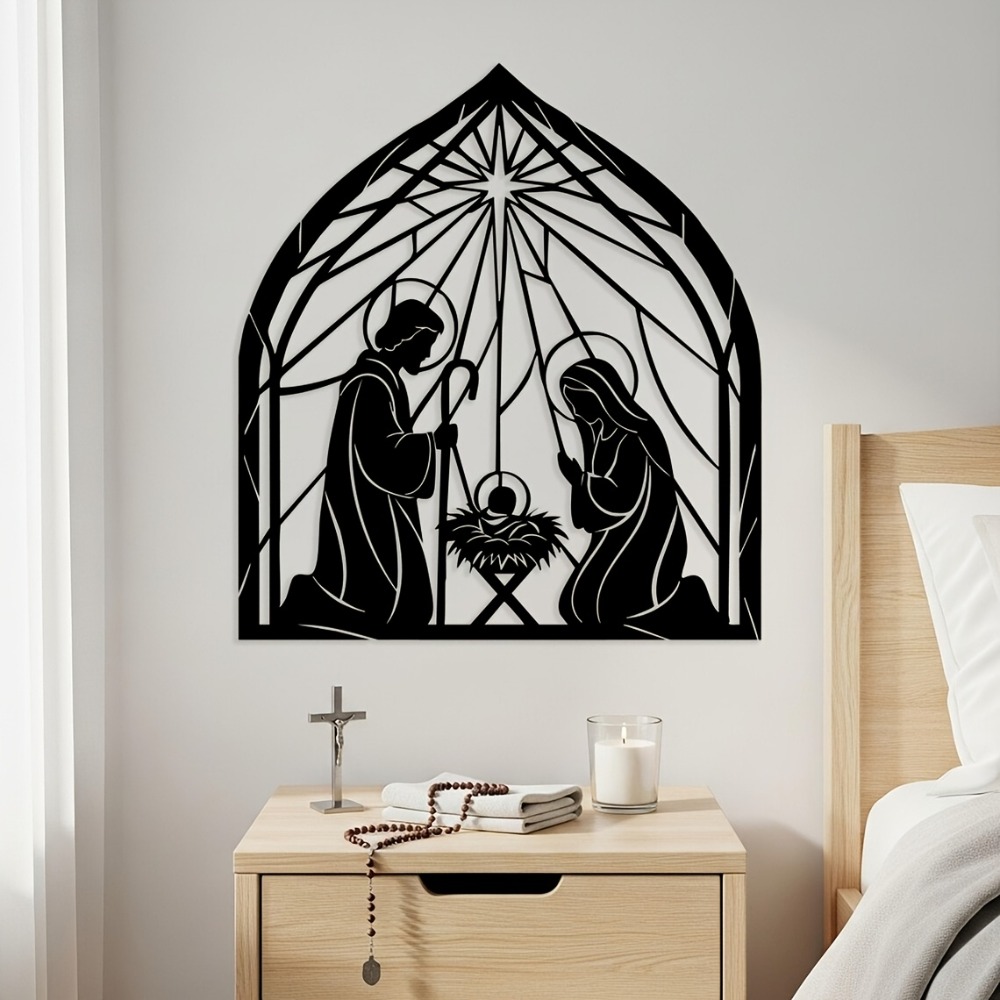 Home Decor You - CIFBUY Décoration Murale Métallique Religieuse de