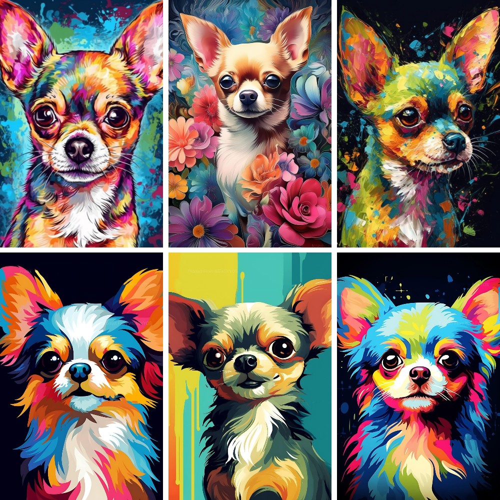 Home Decor Bali - Chihuahua 5D DIY Diamond Painting,Full Round