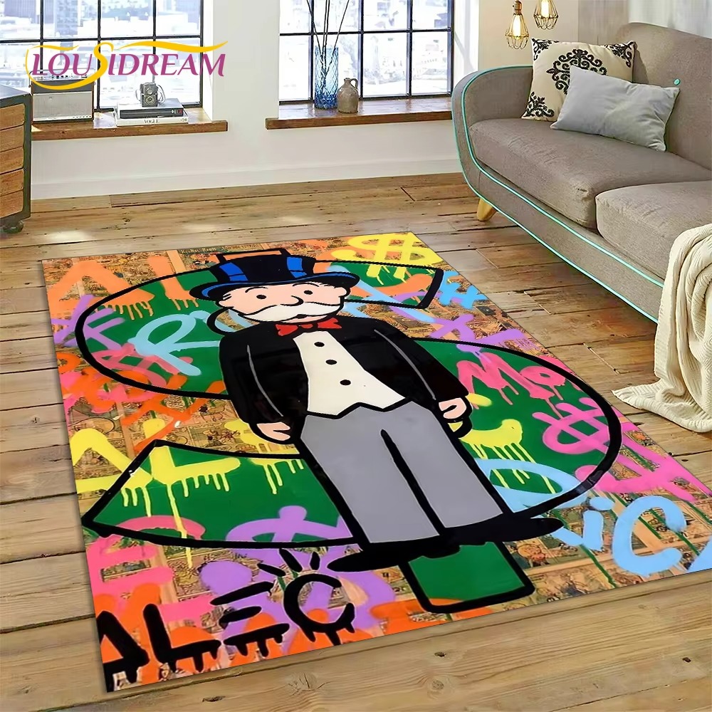 Home Decor Games Online Free - Tapis de sol antidérapant motif Monopoly