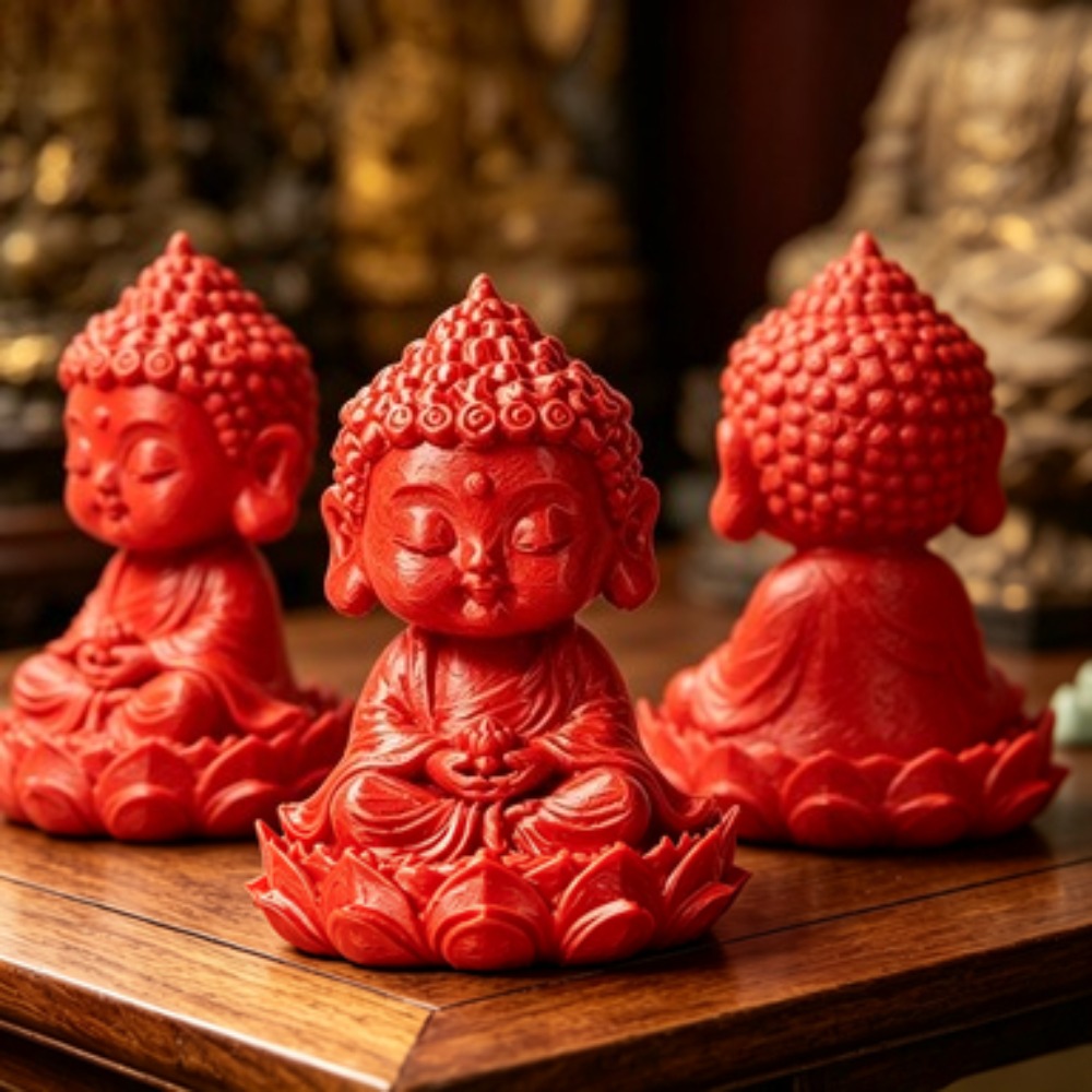 Home Decor Zen Style - Figurine de Bouddha miniature dorée rétro,