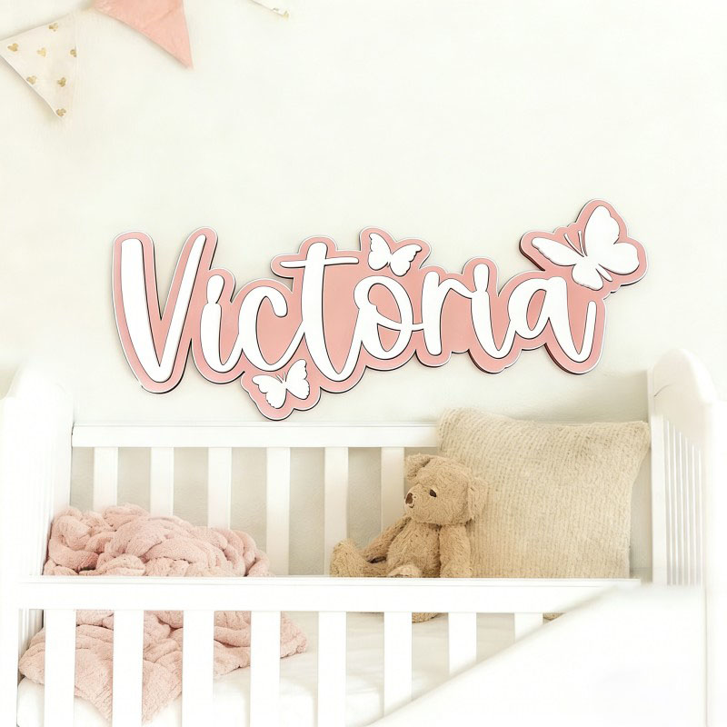 Plaque nominative en bois pers - Home Decor Xmas avis et prix