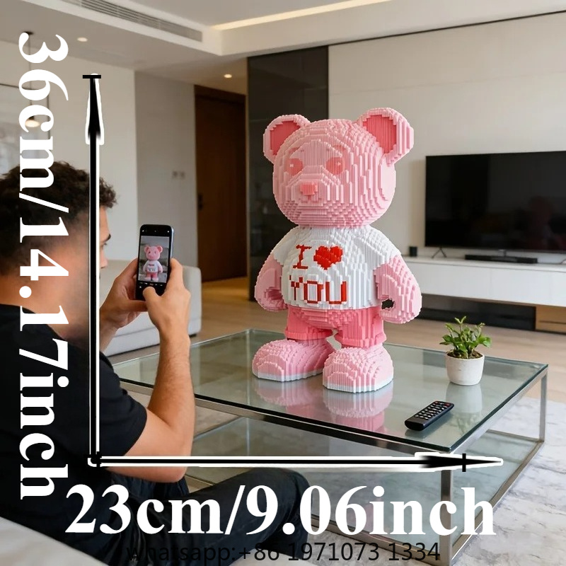 Ours Cœur Rose 3D : Puzzle Mic - Home Decor Handicraft avis et prix