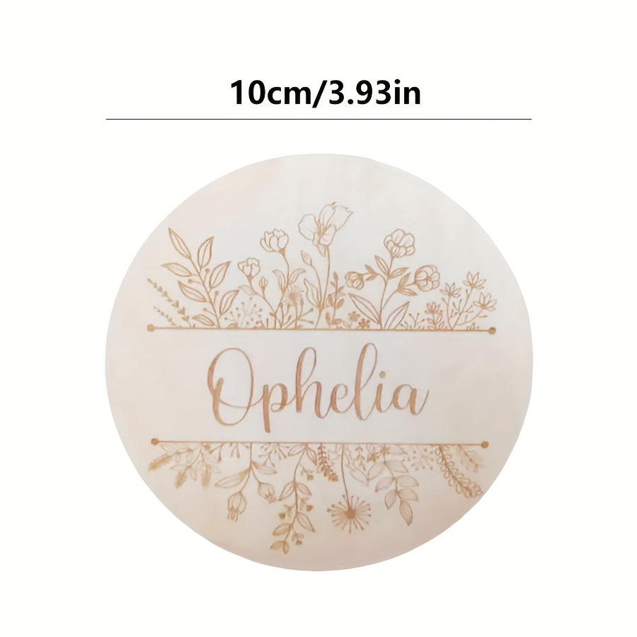 Plaque de nom gravée florale p - Home Decor Xmas avis et prix