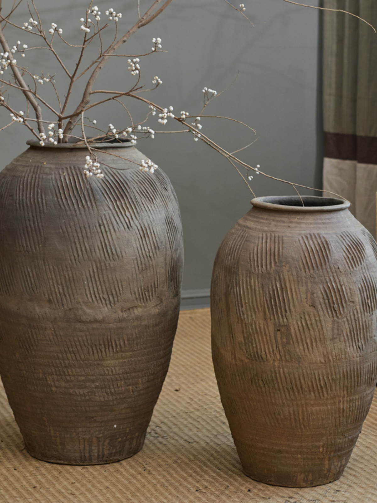 Grand vase à fleurs en terre c - Home Decor Zen Style avis et prix