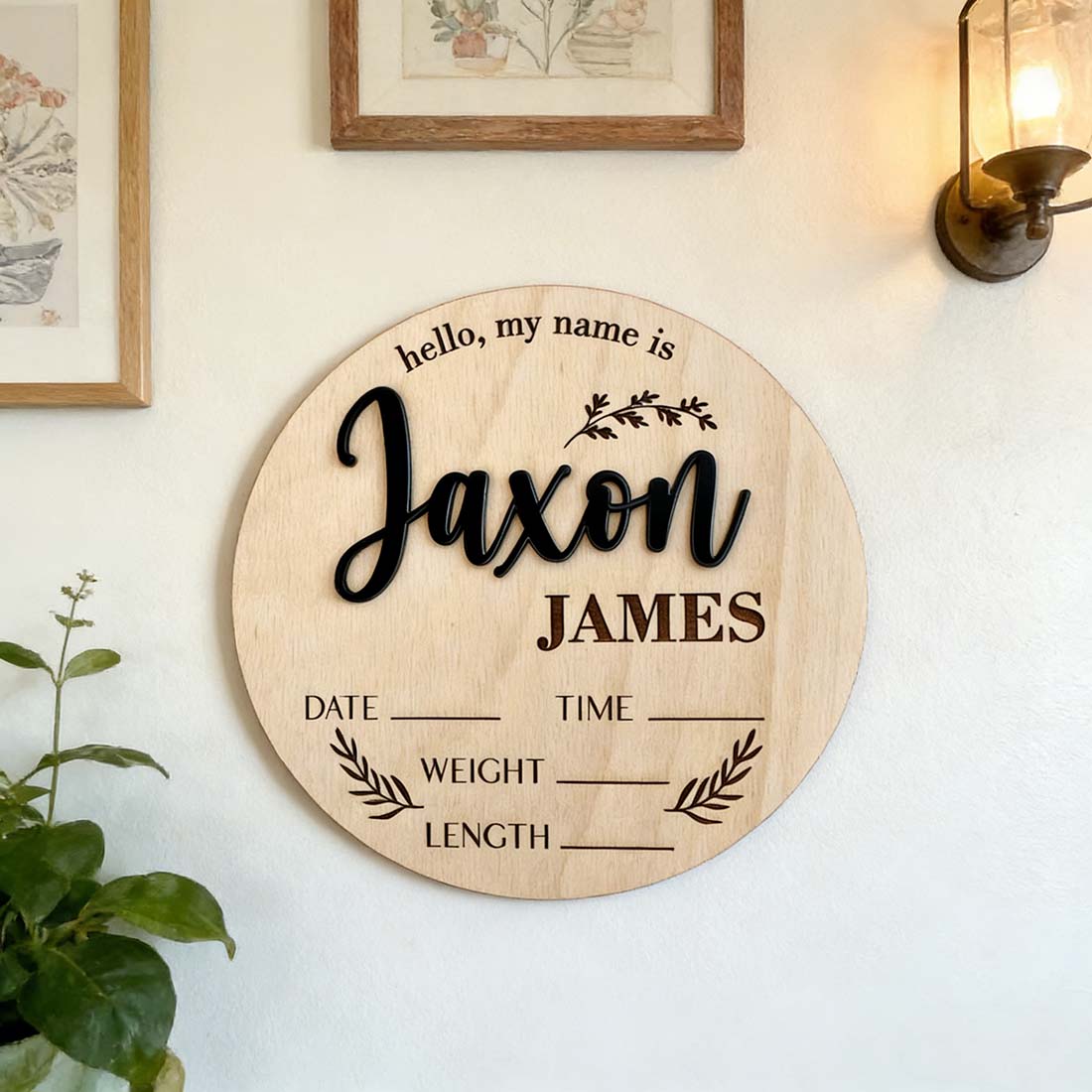 1 plaque personnalisée en bois - Home Decor Xmas avis et prix