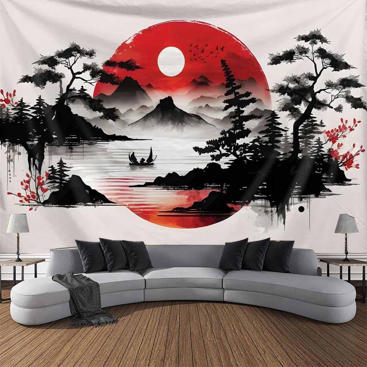 Tapisserie murale Paysage Mont - Home Decor Zen Style avis et prix