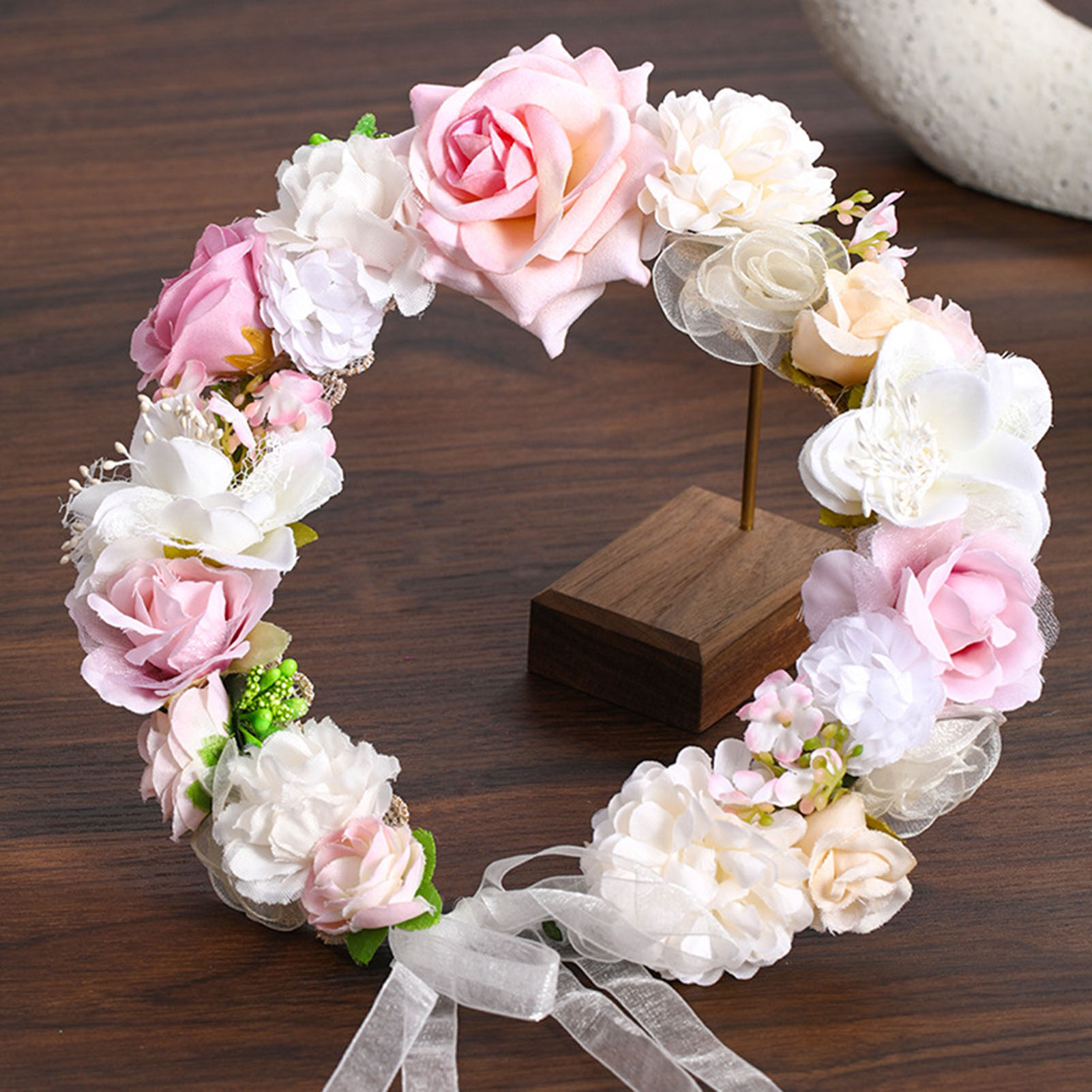 Couronne de fleurs artificiell - Home Decor Handicraft avis et prix
