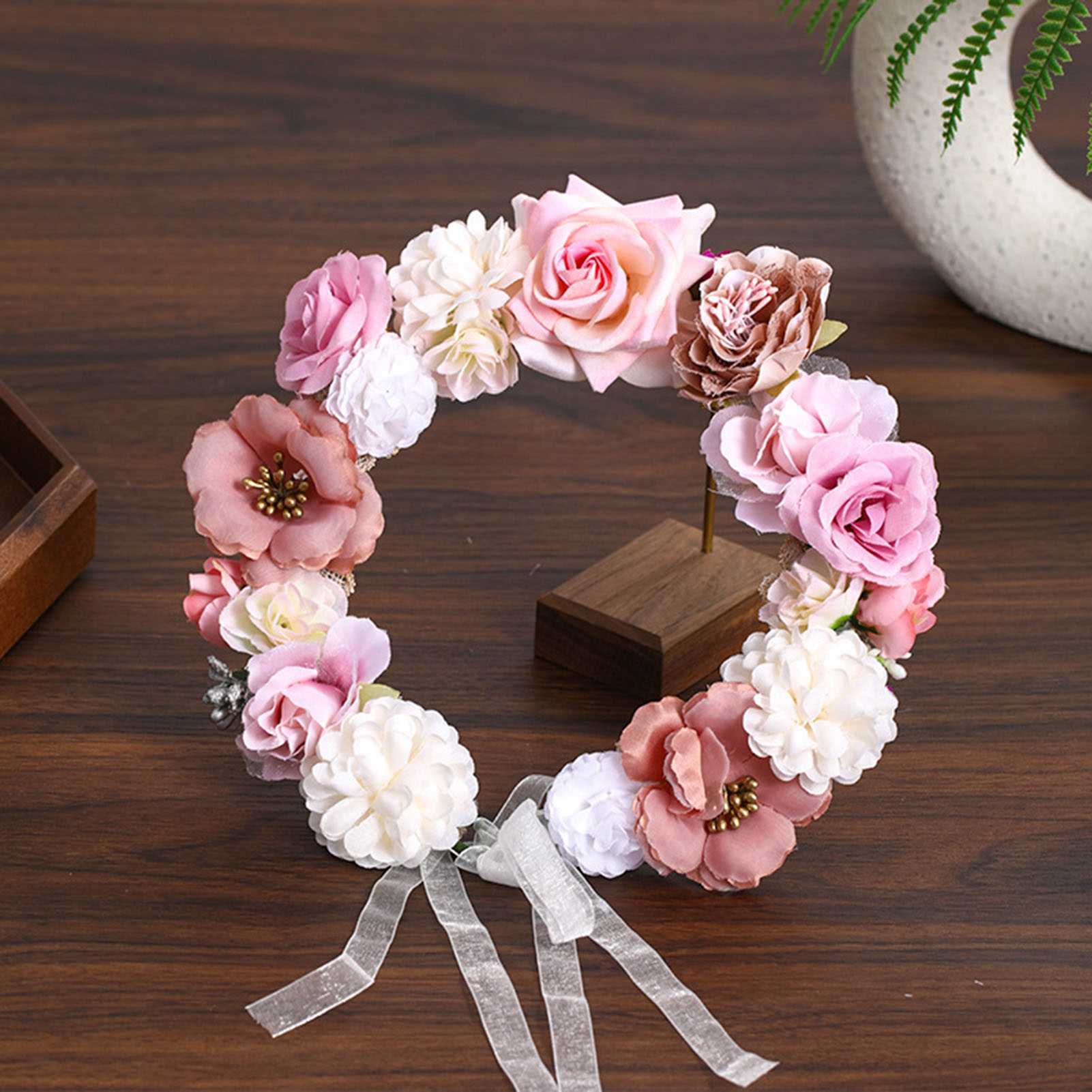 Couronne de fleurs artificiell - Home Decor Handicraft avis et prix