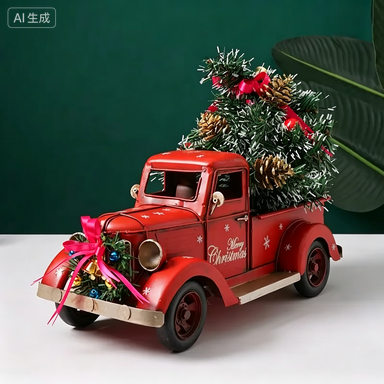 Modèle de camion de Noël rouge - Home Decor Handicraft avis et prix