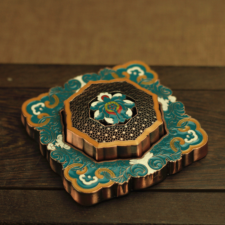 Brûleur d'encens en émail pein - Home Decor Zen Style avis et prix